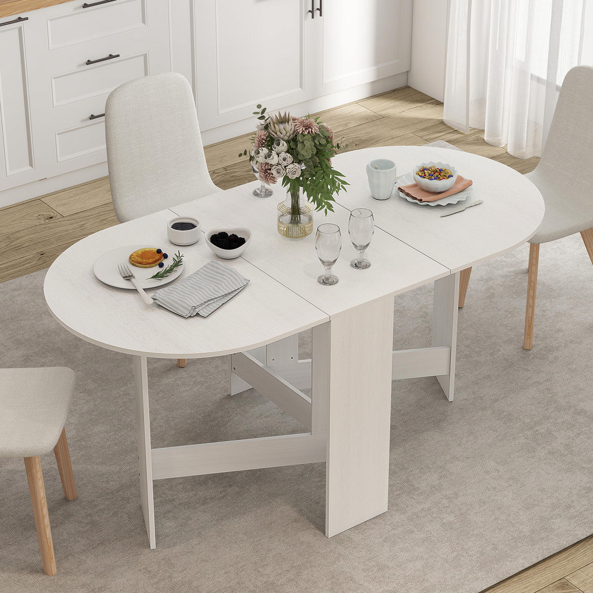 ESSTISCH Weiß 1 Stück - Weiß, Kunststoff (163/80/75cm) - GiPP