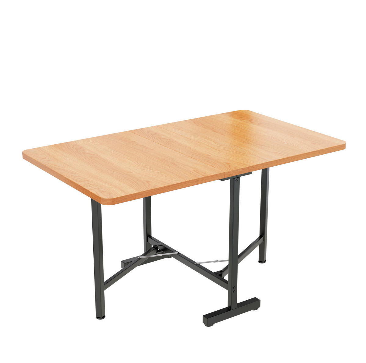 ESSTISCH 120/80 cm in Eichefarben aus MDF, ausziehbar und klappbar - Eichefarben, Holzwerkstoff (120/80/75cm) - Flora Grace