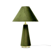 TISCHLAMPE - Grün, Textil/Metall (30/30/47cm) - Relaxdays