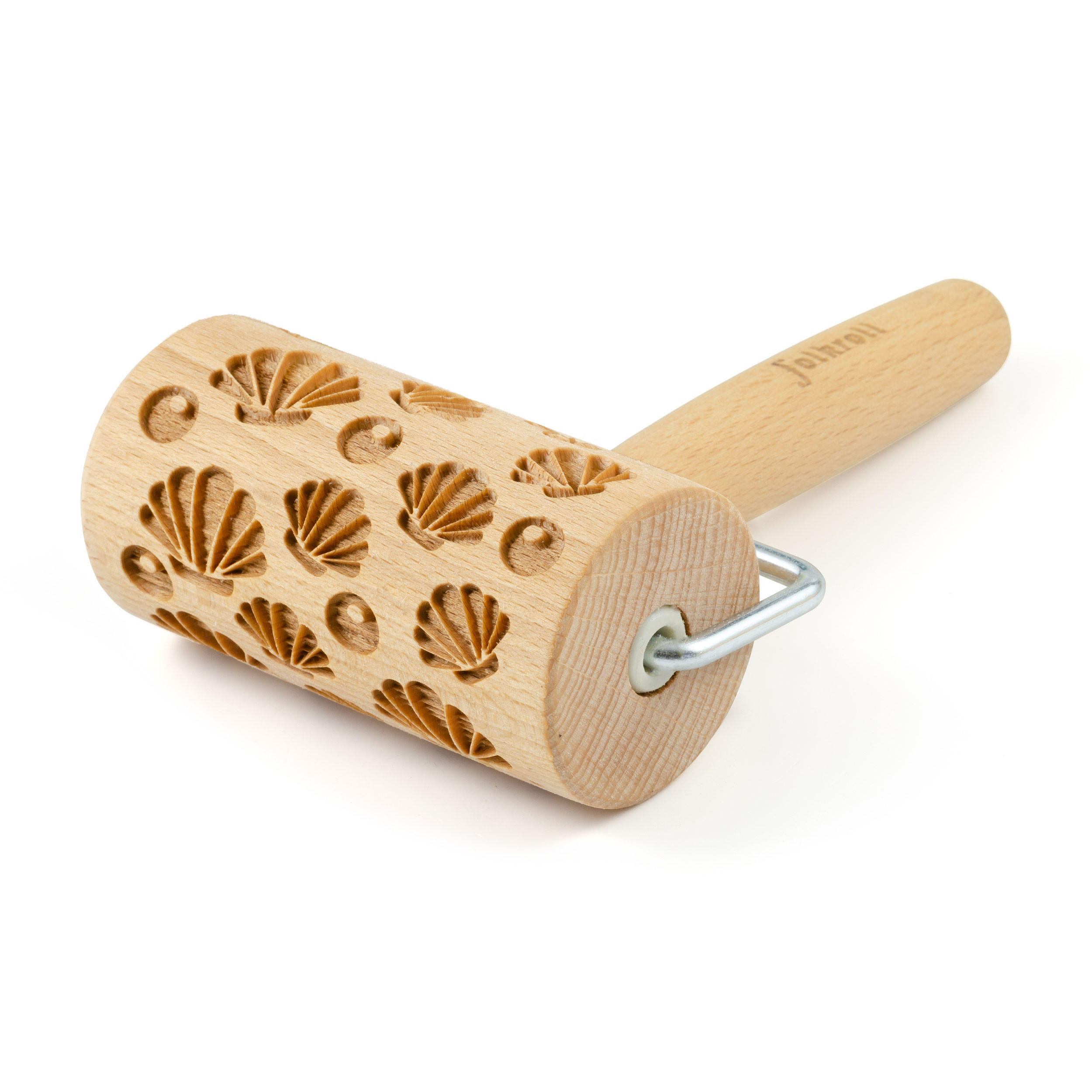 TEIGROLLE Muscheln, mini, 9.5 cm, Buchenholz - Braun, Holz (9.5cm) - Folkroll