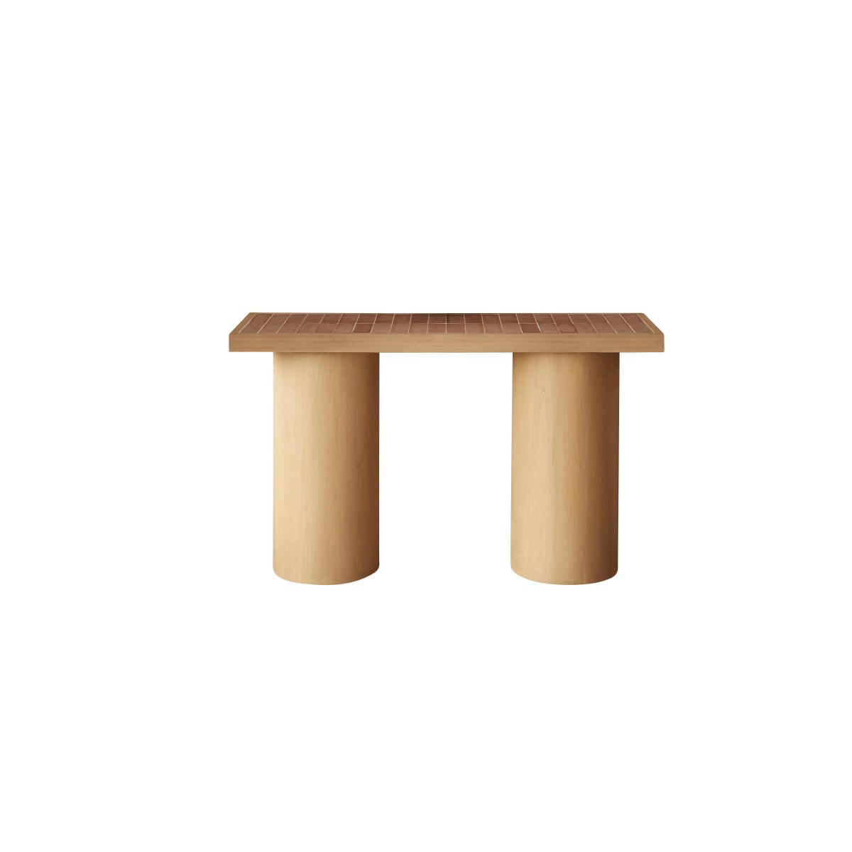 KONSOLENTISCH Karel Natur aus Teak - Naturfarben, Holz (45/137/81cm) - Tikamoon