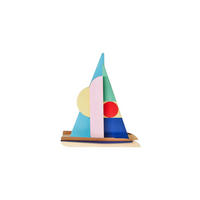 DEKOFIGUR Geos Segelboot 6/16 cm - Multicolor, Wellpappe (6/16/13cm) - KUNSTLOFT