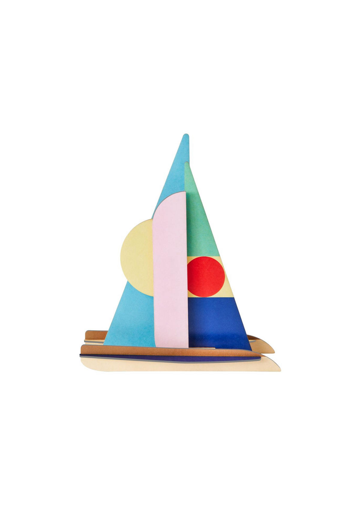 DEKOFIGUR Geos Segelboot 6/16 cm - Multicolor, Wellpappe (6/16/13cm) - KUNSTLOFT