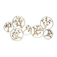 WANDDEKO Gold 120/60 cm - Goldfarben, Metall (1.65/60/4cm) - KUNSTLOFT