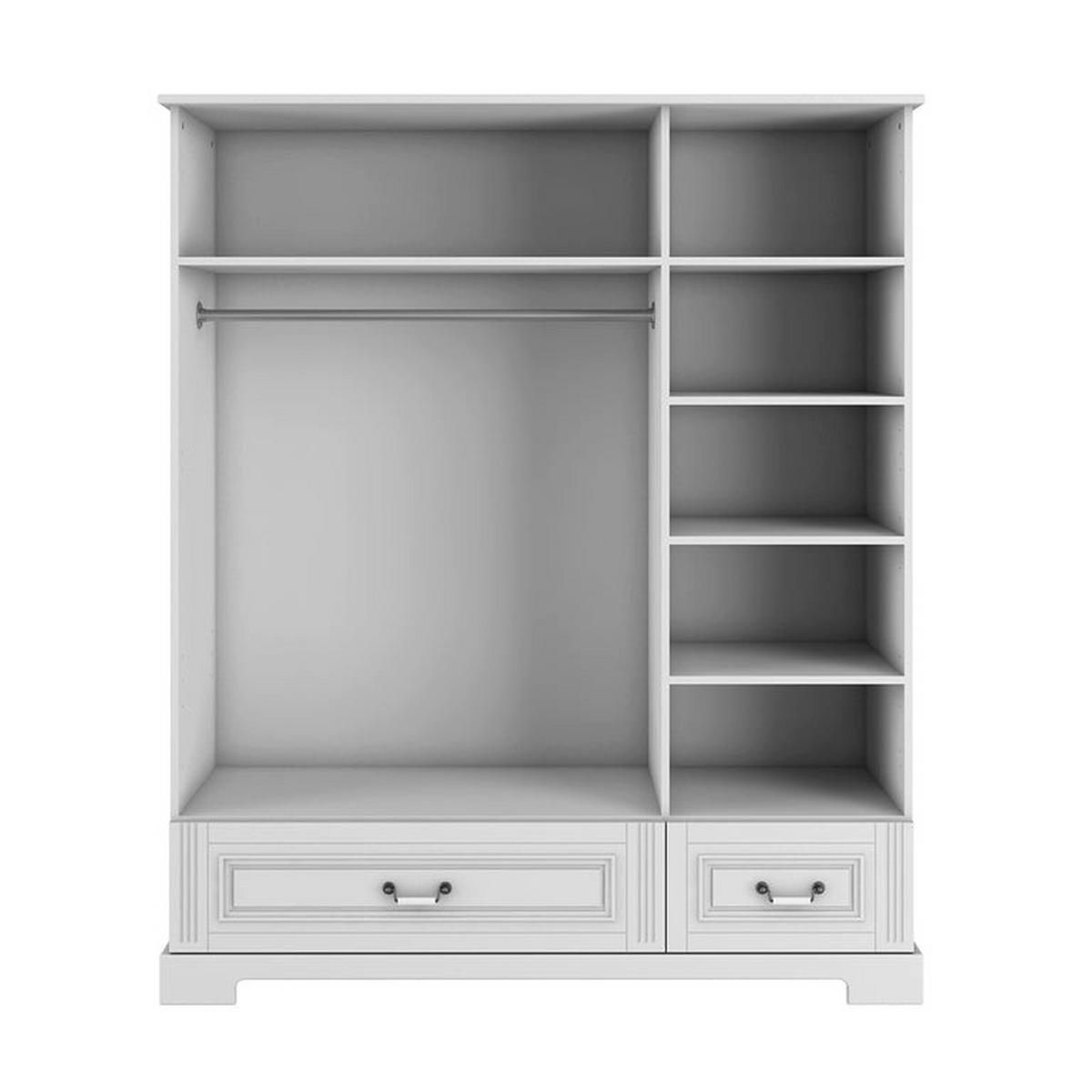 SKRIŇA 3 dvere Biela - biela, kompozitné drevo (150/180/51cm) - Petits-meubles