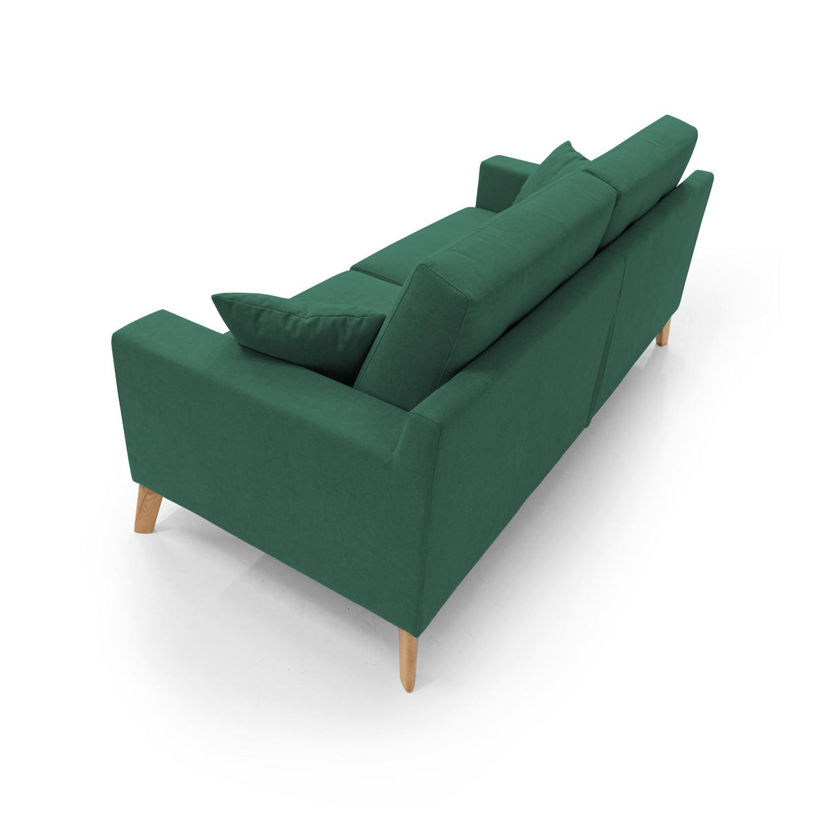 LINEARSOFA Danish - Grün, Textil (206/95/91cm) - Divani.store