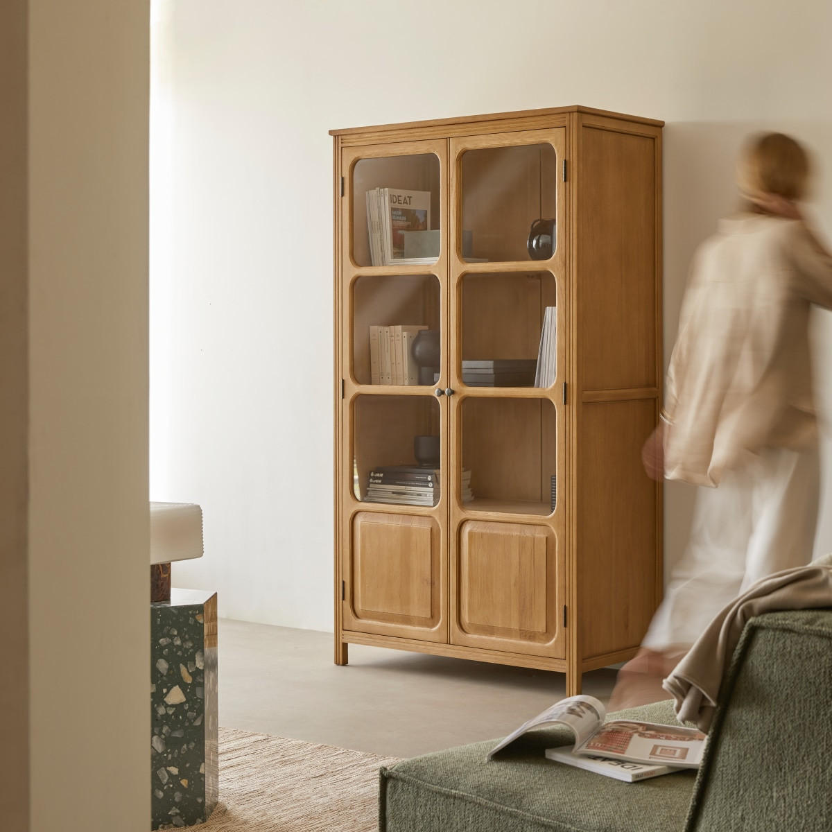 SCHRANK Marthe Natur aus Eiche - Naturfarben, Holz (102/182/51cm) - Tikamoon