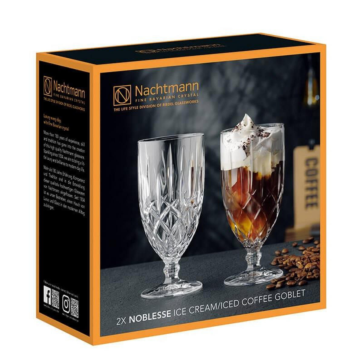 EISBECHER Noblesse transparent 410 ml 2er Set - Transparent, Glas (0.41L) - Nachtmann