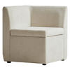 SOFA Samt Beige - Beige, Textil (60/68/60cm) - Nordlys