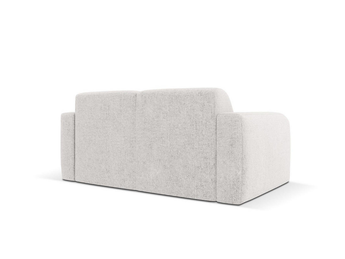 SOFA Molino aus Chenille-Stoff hellgrau 2 Sitzplätze - Hellgrau, Textil (95/72/170cm) - Micadoni