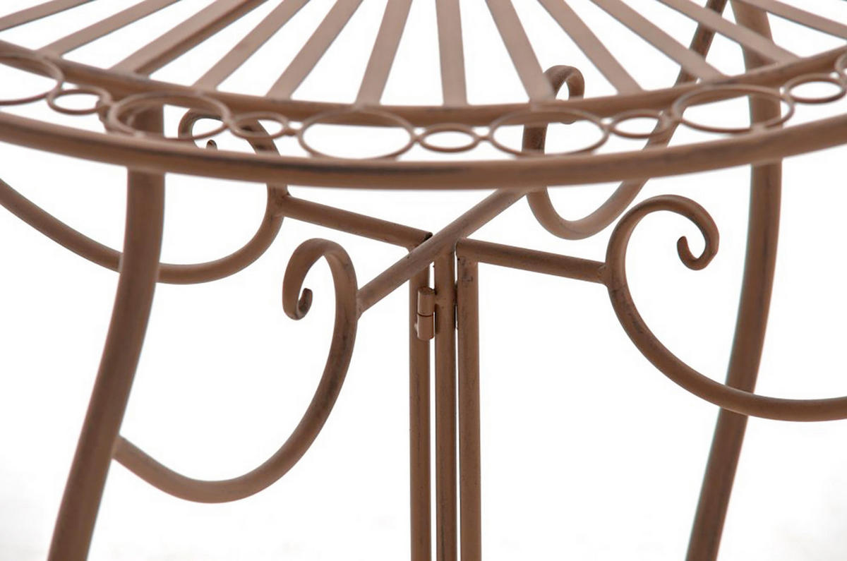 GARTENTISCH Indi antik braun - Braun, Metall (72/70/70cm) - TPFGarden