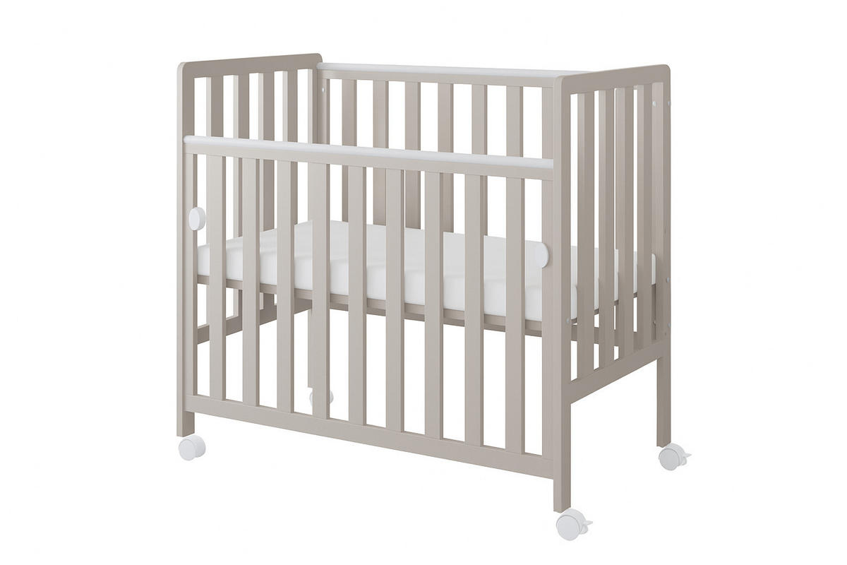 BEISTELLBETT Milo - Beige, Holz (50/100cm) - kiki design