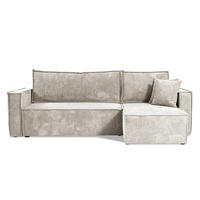 ECKSOFA Ezekiel 3 Sitzplätze Weiß - Weiß, Holz (236/145cm) - Petits-meubles