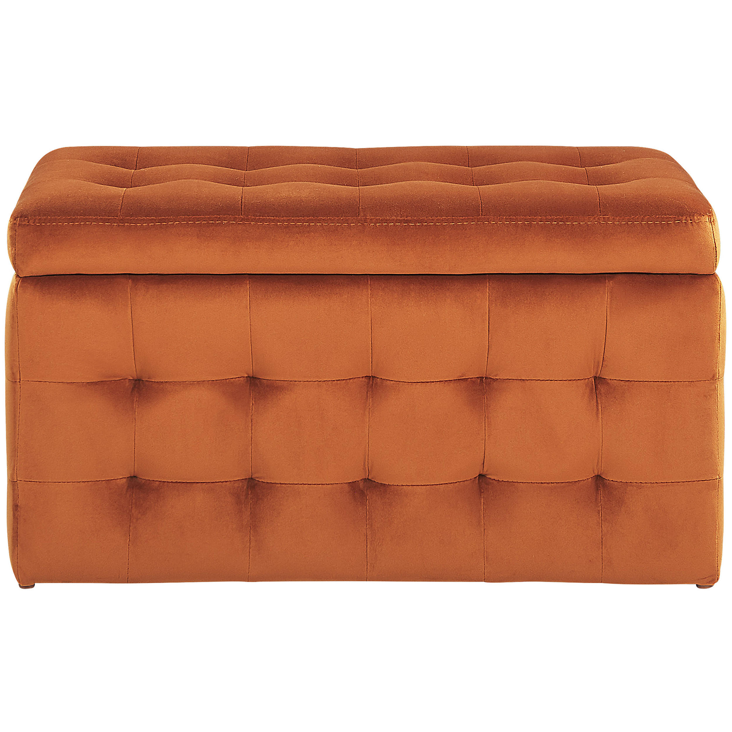 TRUHENBANK Michigan 42/72/40 cm - Orange, Textil (72/40/42cm) - Beliani