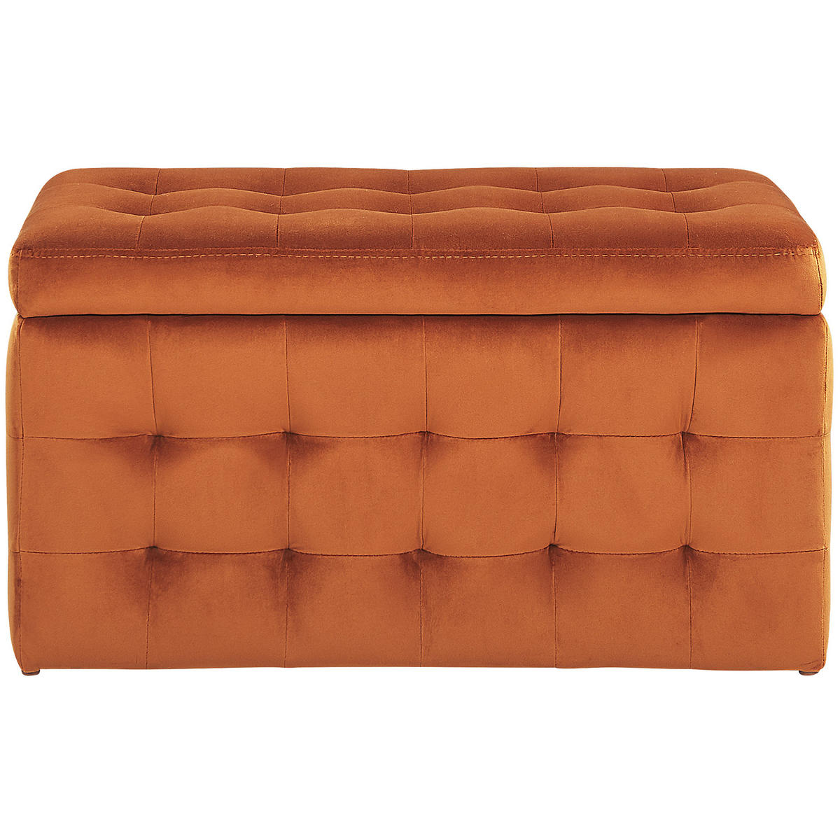 TRUHENBANK Michigan 42/72/40 cm - Orange, Textil (72/40/42cm) - Beliani