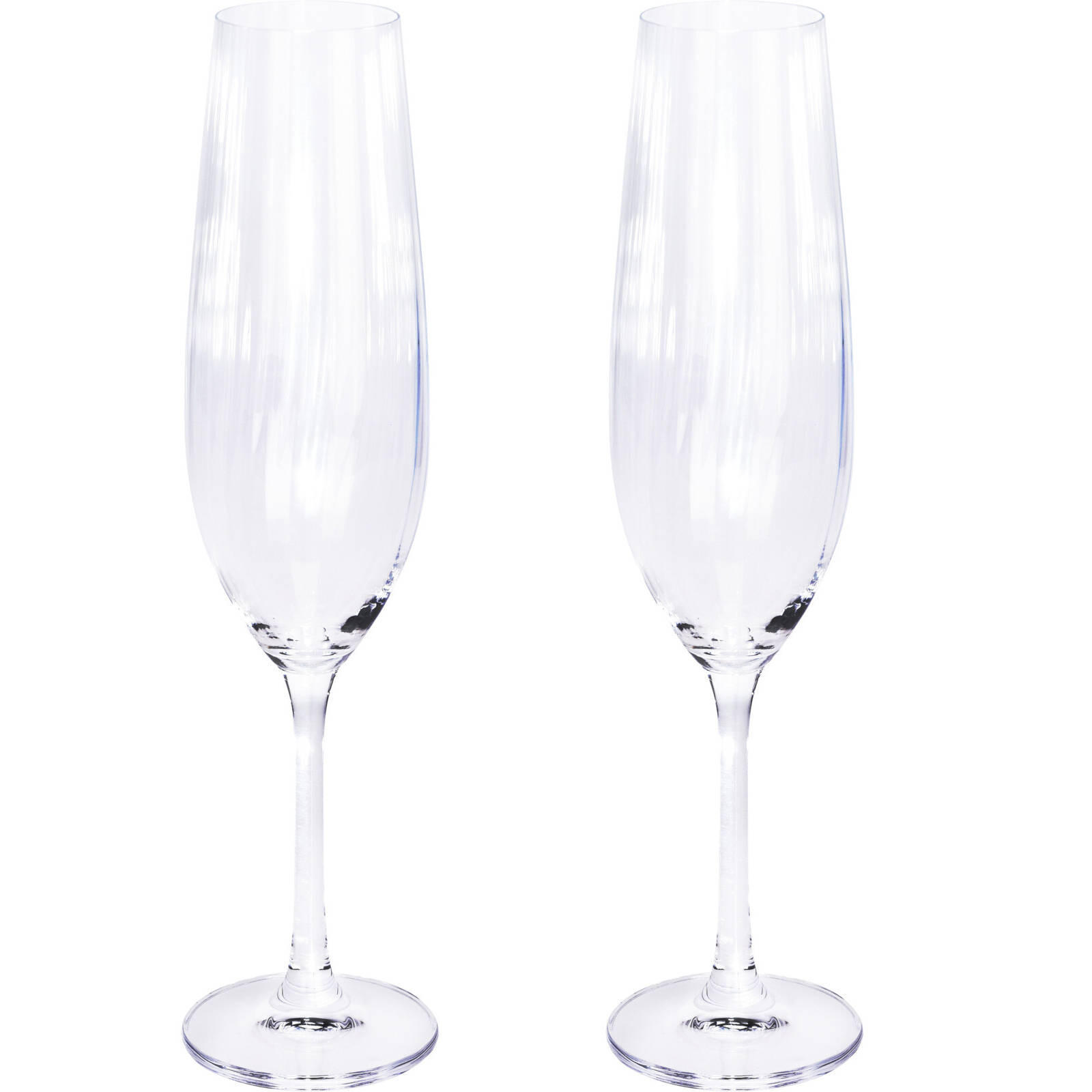 CHAMPAGNERGLÄSER 2er-Set - Transparent, Glas (4.5L) - Home Styling Collection