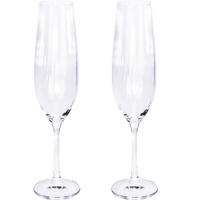 CHAMPAGNERGLÄSER 2er-Set - Transparent, Glas (4.5L) - Home Styling Collection