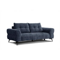 SOFA SALVINI 3-Sitzer, dunkelblau - Dunkelblau, Holz/Textil (237/88/99cm) - Courtois Laville