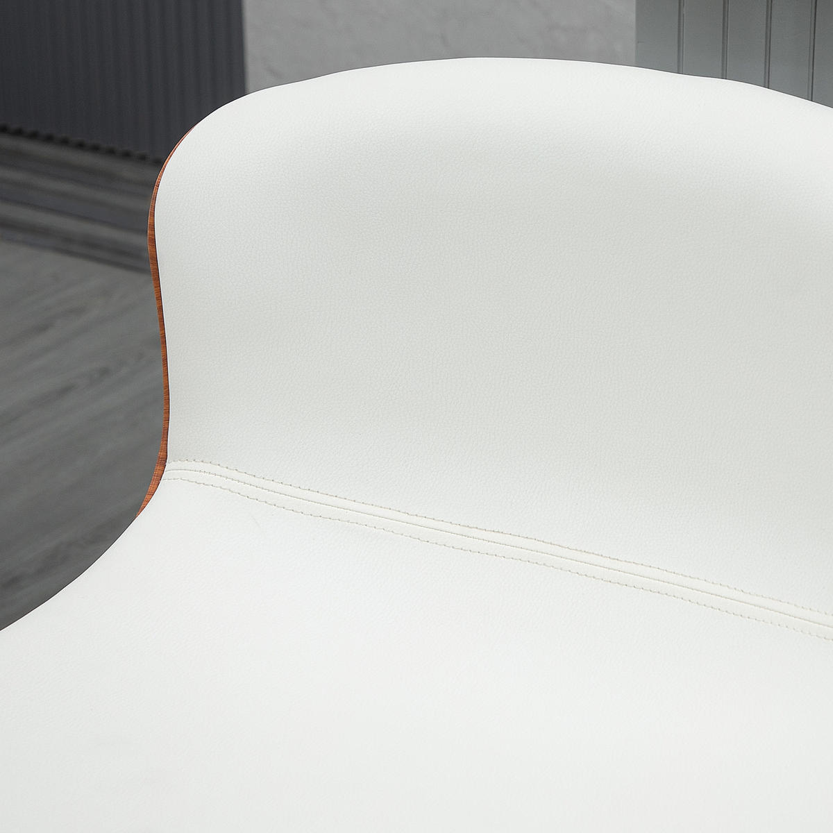 BARHOCKER 2er-Set Creme 50.0/46.0/106.0 cm - Creme, Leder (46/106/50cm)