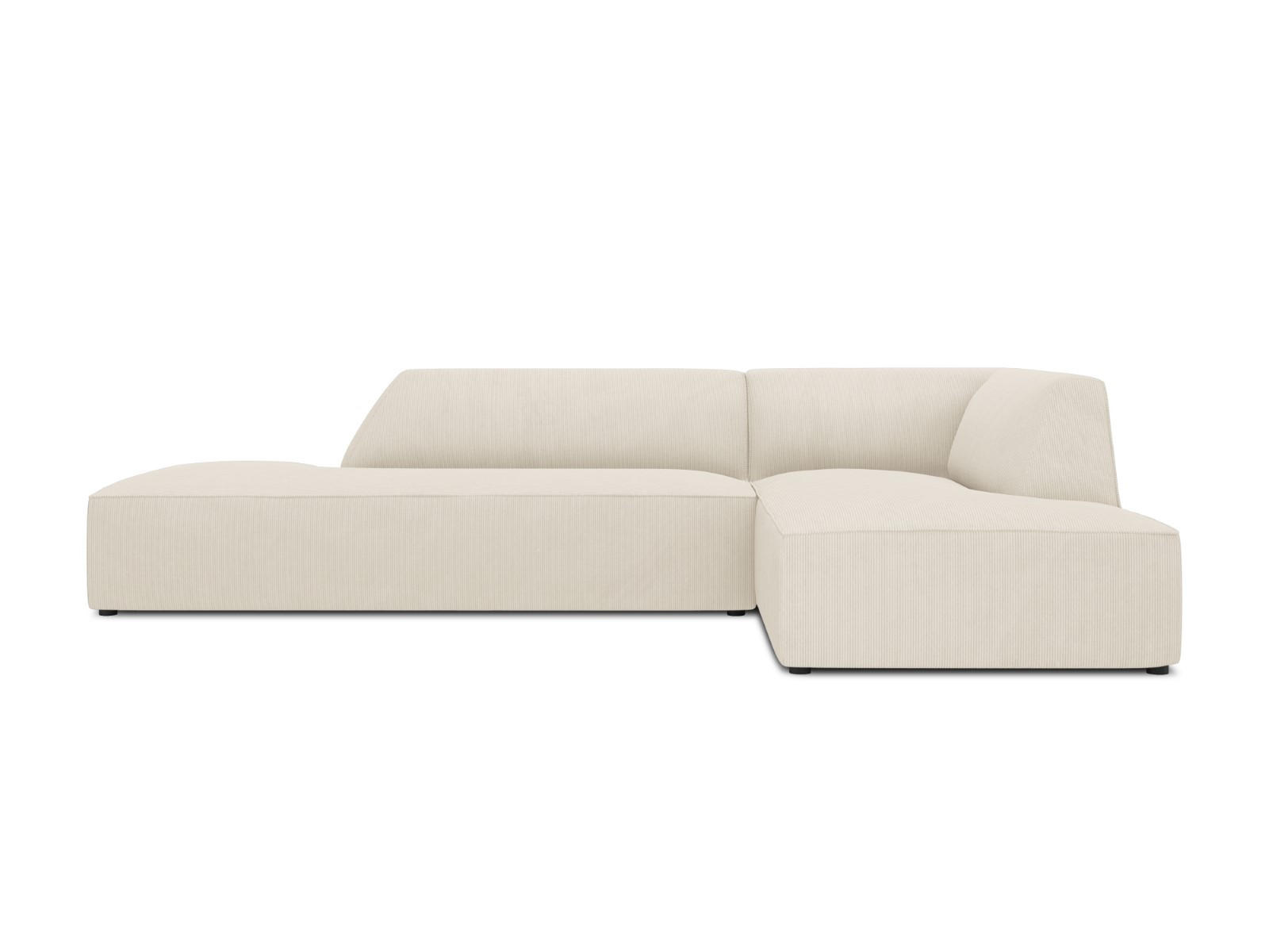 ECKSOFA rechts Ruby aus Cord leichtes beige 4 Sitzplätze - Beige, Textil (180/273cm) - Micadoni