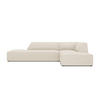 ECKSOFA rechts Ruby aus Cord leichtes beige 4 Sitzplätze - Beige, Textil (180/273cm) - Micadoni