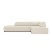 ECKSOFA rechts Ruby aus Cord leichtes beige 4 Sitzplätze - Beige, Textil (180/273cm) - Micadoni