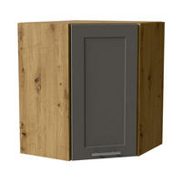 ECKHÄNGESCHRANK Oslo W10/60 Eiche Artisan / Dust Grey Matt 60 / 60 / 72cm - Eiche Artisan/Grau, Holz/Holzwerkstoff (60/72/60cm) - Feldmann-Wohnen