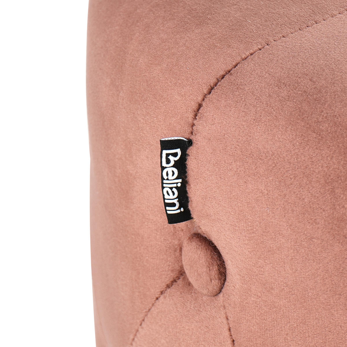 POUF Braun Carrollton - Goldfarben/Braun, Textil (40/41/40cm) - Beliani