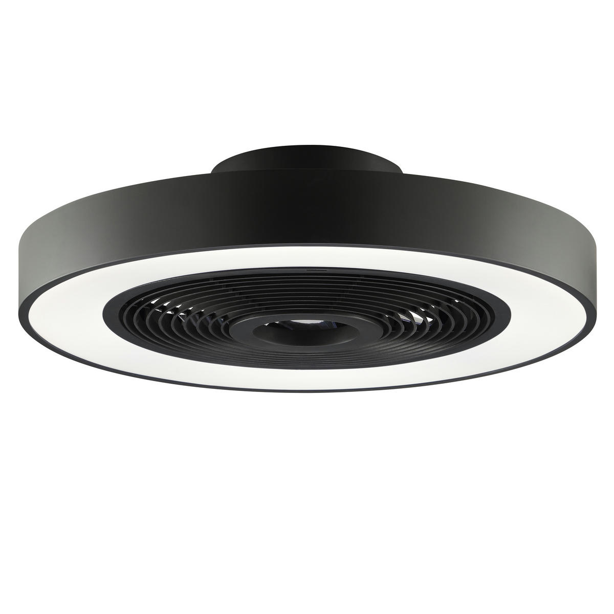 LED DECKENLEUCHTE Catania Schwarz 48,6/48,6/13,7 cm - Schwarz, Kunststoff (48.6/48.6/13.7cm) - Brilliant