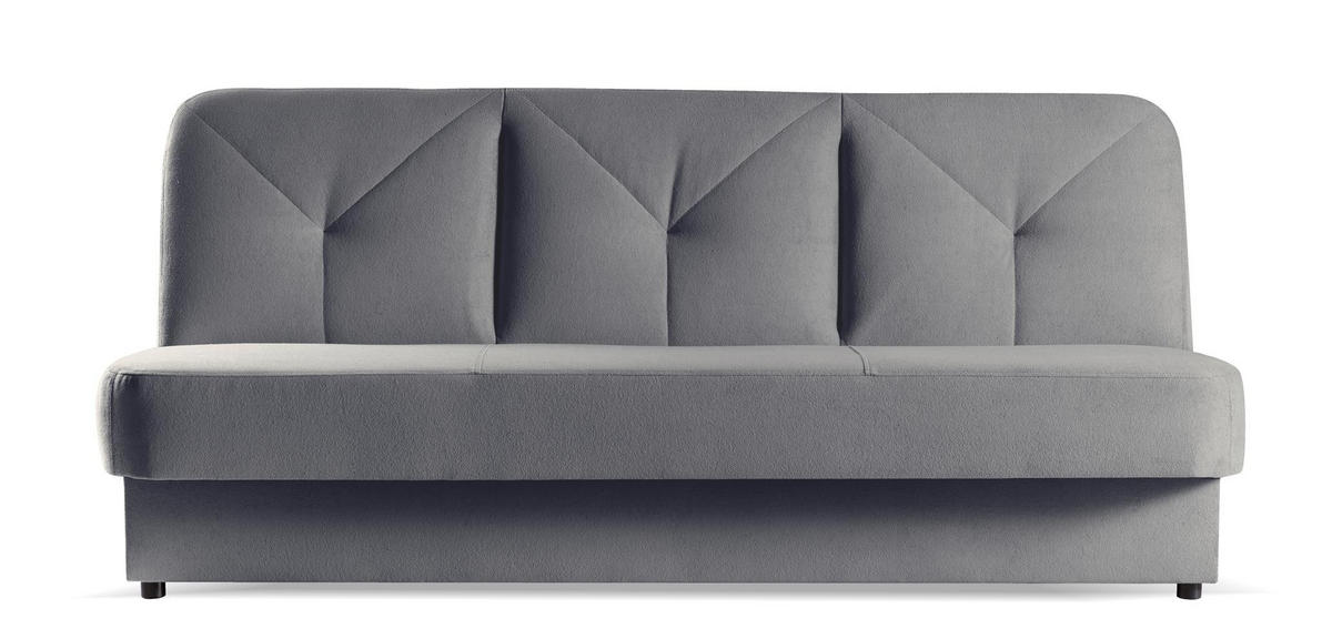 SOFA Nardo Grau, mit Schlaffunktion - Grau, Holzwerkstoff (199/91/91cm) - Bettso