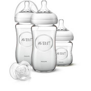 FLÄSCHCHENSET - Basics, Glas/Kunststoff (21,1/18,7/7,2cm) - Avent