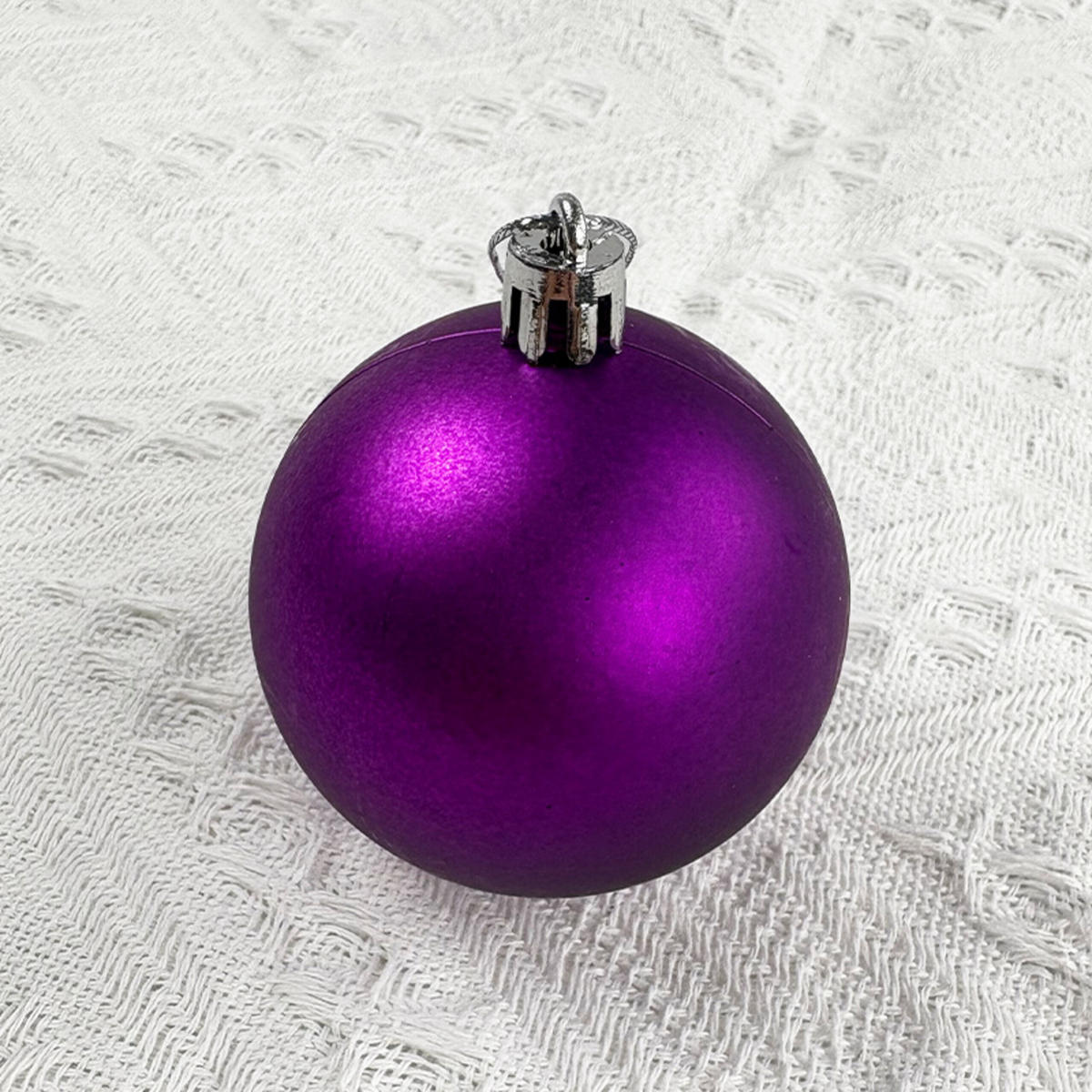 50XWEIHNACHTSKUGELN - Pink, Kunststoff (6/7/6cm) - Relaxdays