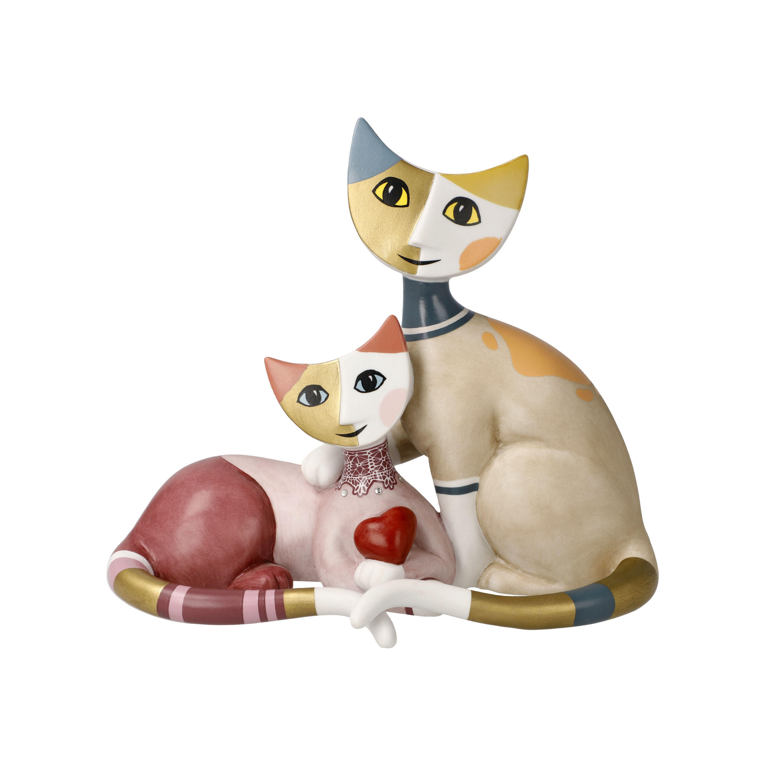 TIERFIGUR Rosina Wachtmeister - Vivien e Peppie, Biskuit-Porzellan, Bunt, 14 cm - Multicolor, Keramik (9/14/16cm) - Goebel