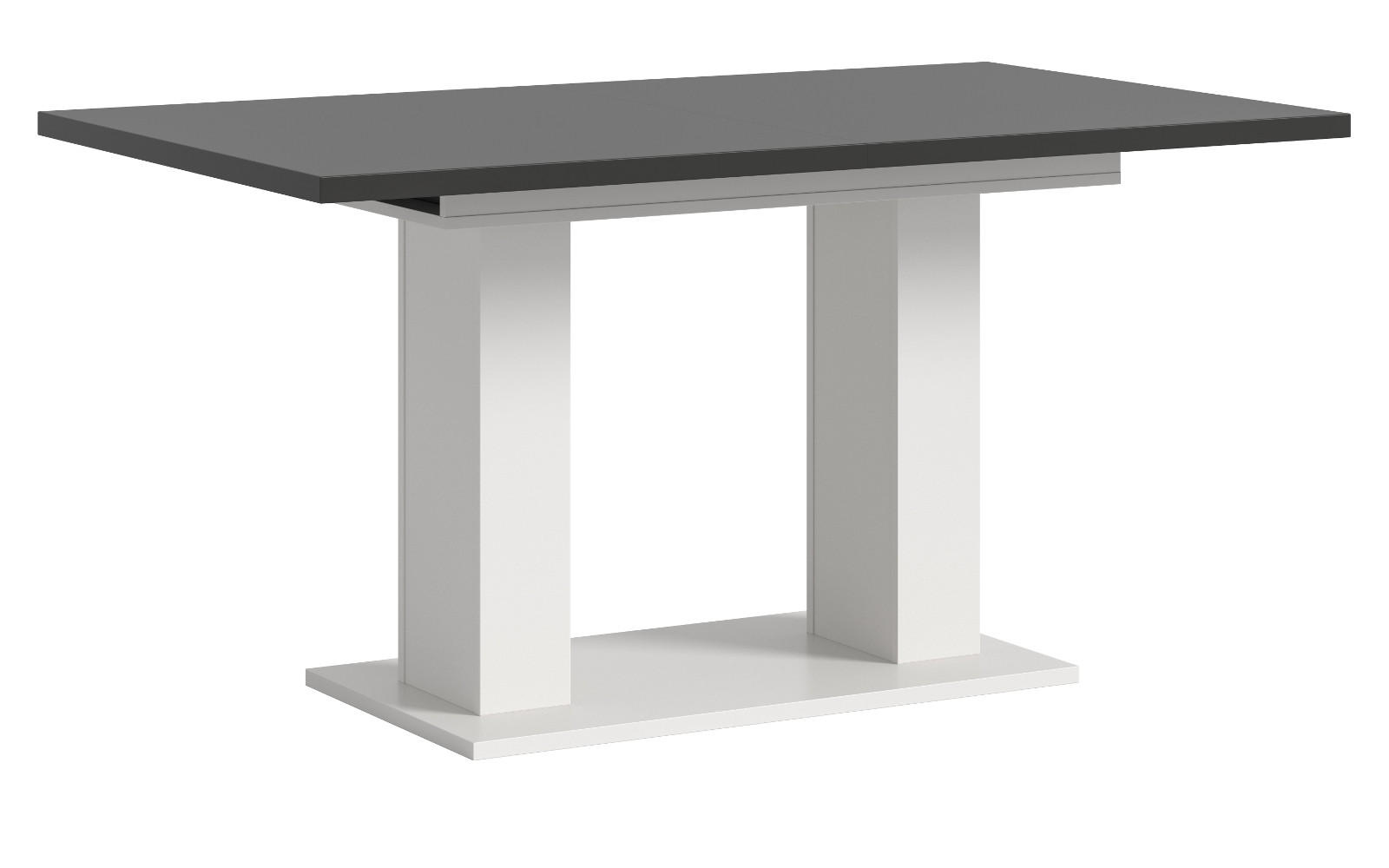 Inn.Furn Esstisch Weiß, Grau 90x76x150 cm