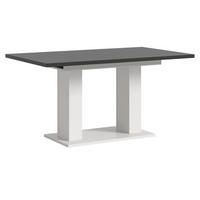ESSTISCH weiß, grau, Küchentisch ausziehbar 150 - 190 cm - Weiß/Grau, Holzwerkstoff/Metall (150/90/76cm) - Inn.Furn
