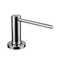 SPÜLMITTELSPENDER mit Edelstahlpumpe 500 ml poliert - Silberfarben, Metall (6/32/9.5cm)