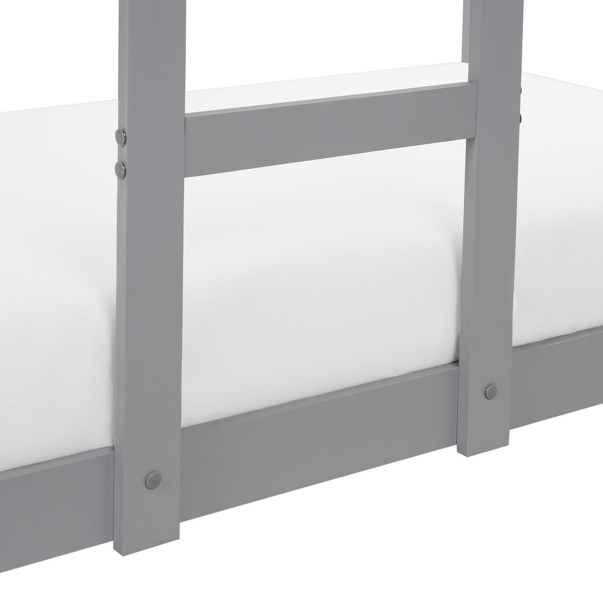 HOCHBETT 90x200 cm Grau Labatut - Grau, Holz (90/200cm) - Beliani