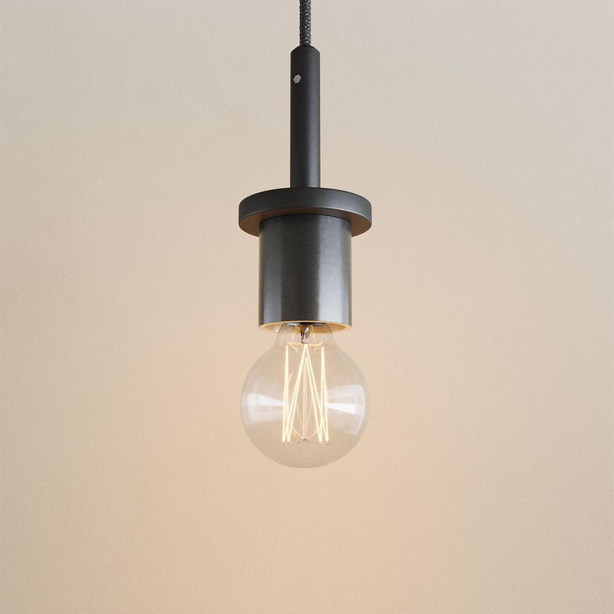 HÄNGELAMPE Velo 1.5m Abhängung Braun Ø 25cm - Braun, Glas (25/25/27cm) - s.luce