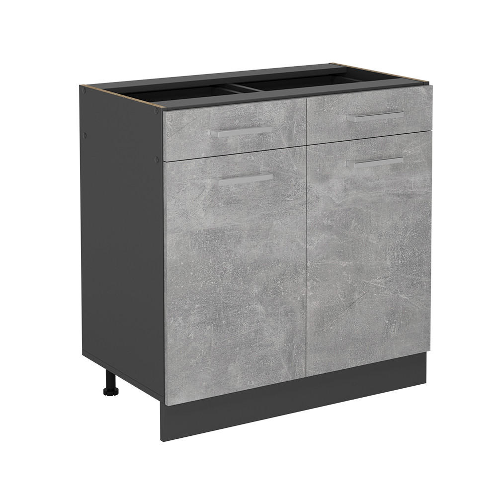 Anthrazit/Grau, Holzwerkstoff (80/81.6/46cm) - Vicco