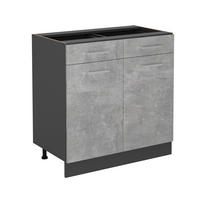 Anthrazit/Grau, Holzwerkstoff (80/81.6/46cm) - Vicco