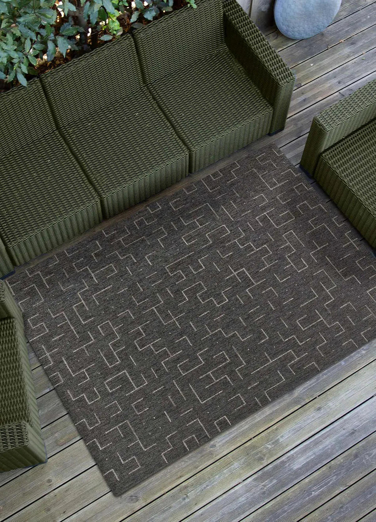 IN- & OUTDOOR-TEPPICH Grau Breeze 77/150 cm - Grau, Textil (77/150cm) - Atticgo