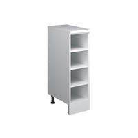 KUCHYŇSKÁ SKŘÍŇKA POD ŠIKMOU STŘECHU R-Line, Bílá/Bílá, 25 cm bez zkosení, otevřený - bílá, kompozitní dřevo (25/83.8/46cm) - Vicco