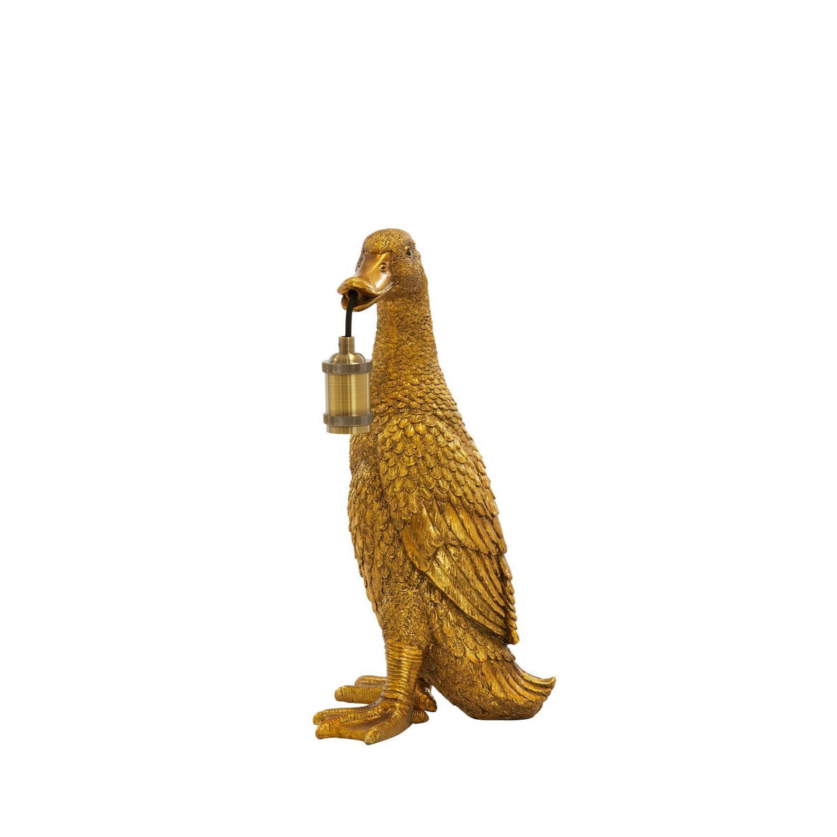 TISCHLAMPE Ente Bronze 23,5/23/48,5 cm - Bronzefarben, Kunststoff (23.5/23/48.5cm) - Light & Living