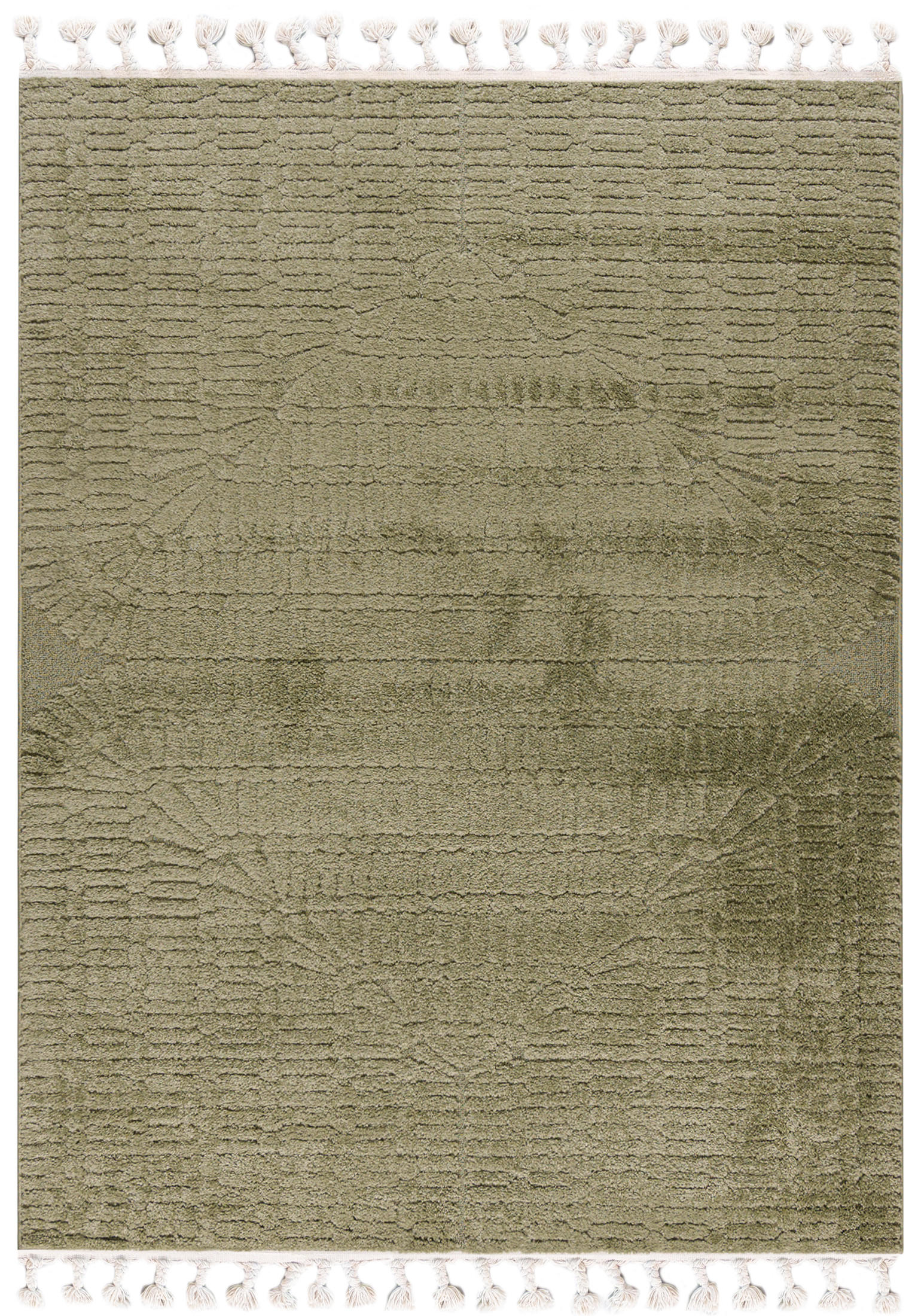 TEPPICH Grün Geometrische, Moderne, Bögen - 140 x 200 cm - Hellgrün/Grün, Textil (140/200cm) - Mazovia