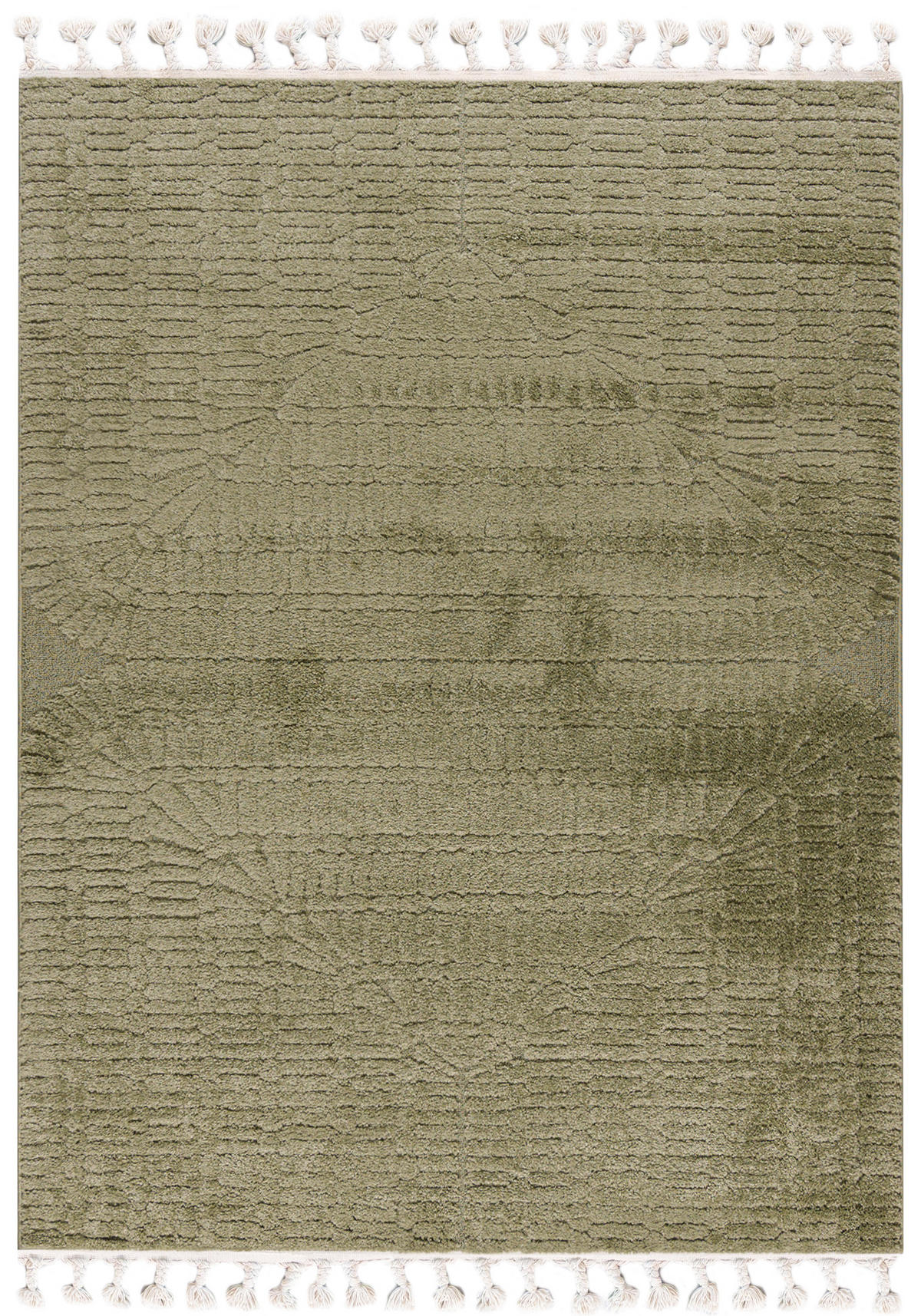 TEPPICH Grün Geometrische, Moderne, Bögen - 140 x 200 cm - Hellgrün/Grün, Textil (140/200cm) - Mazovia