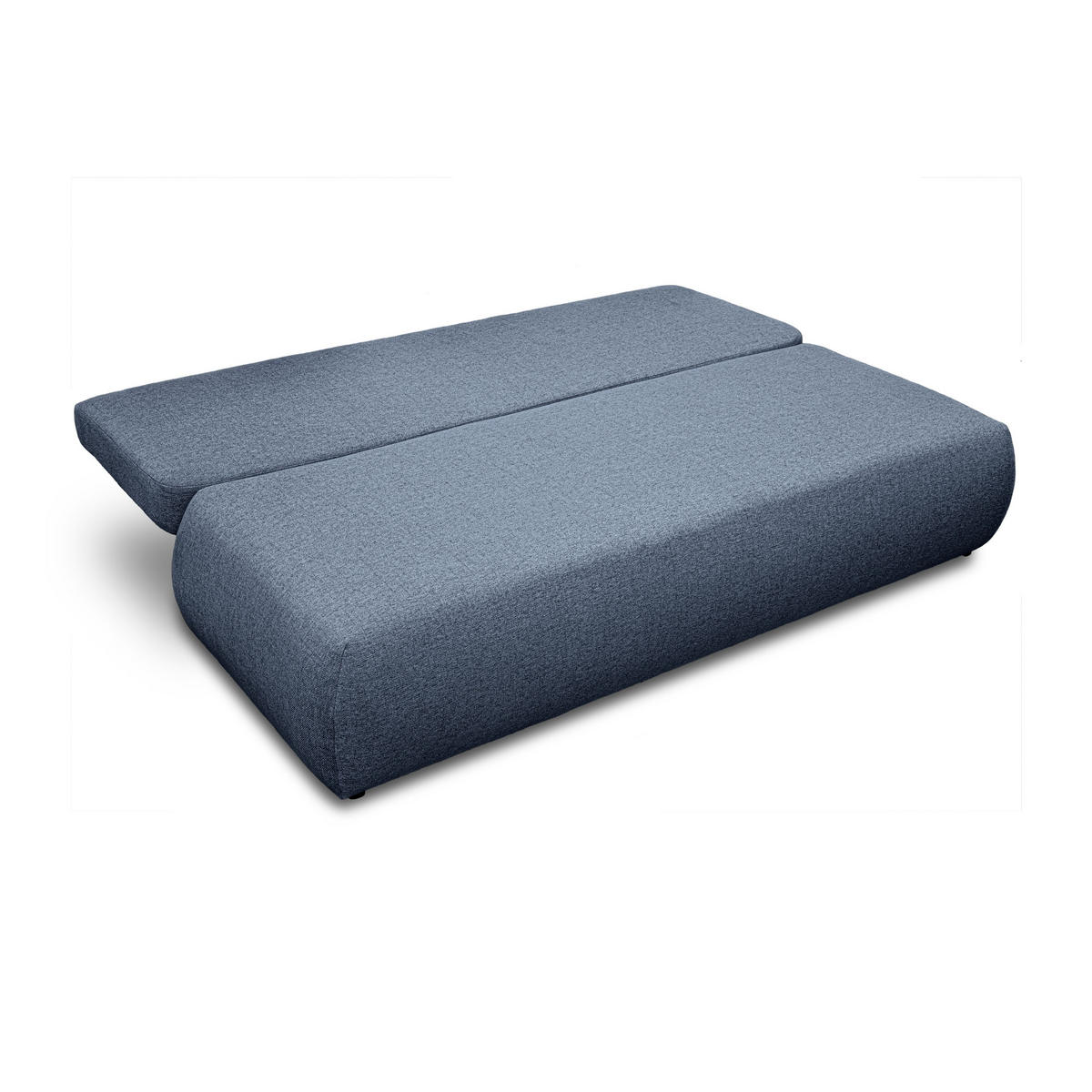Schlafsofa CLAIRE, zweisitzig, mit Schlaffunktion, Neve 74 - Blau, Textil (208/90/95cm) - Lookway