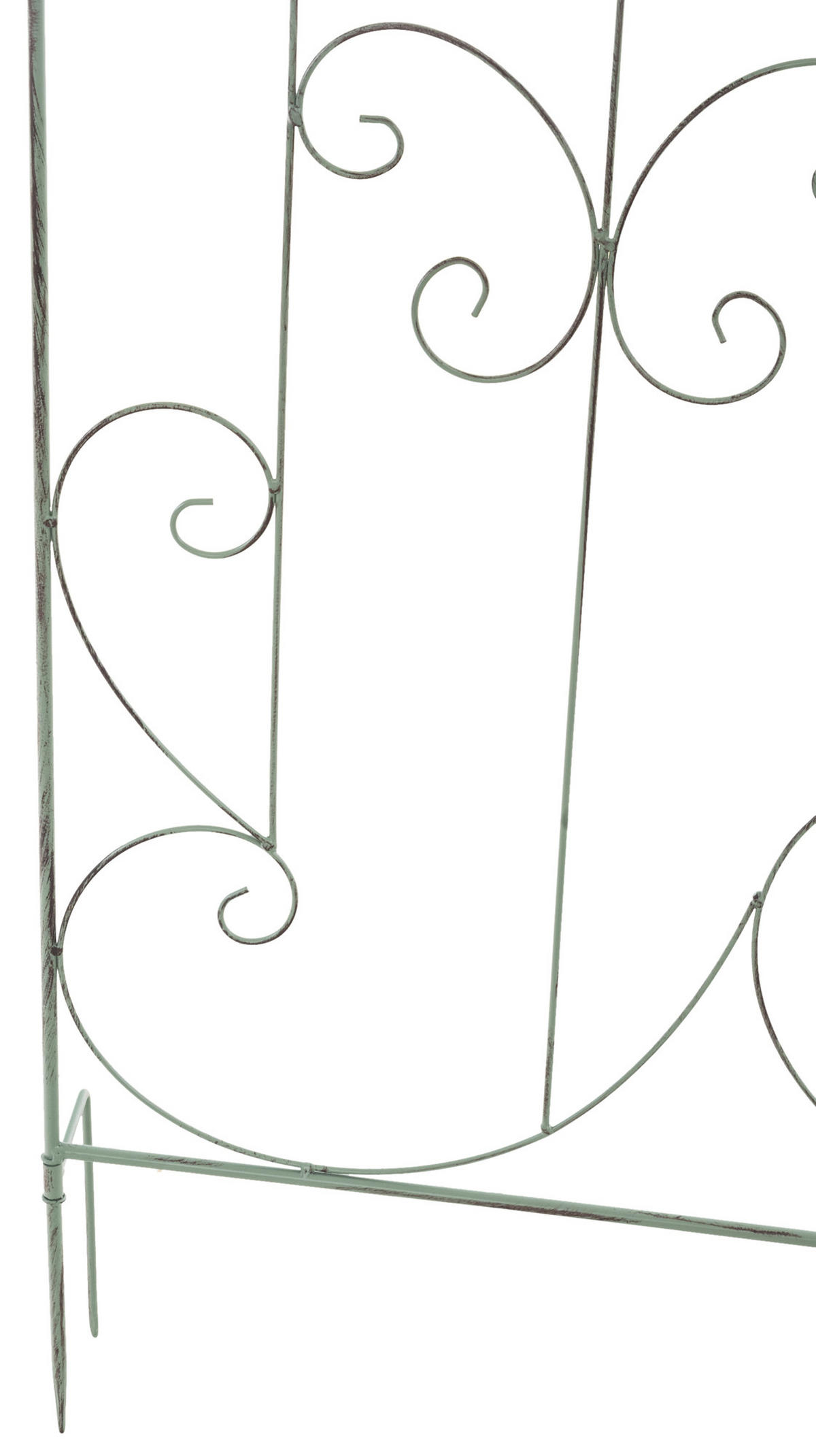 RANKGITTER Mandarin - 2er Set antik-grün - Grün, Metall (99/133/7cm) - TPFLiving