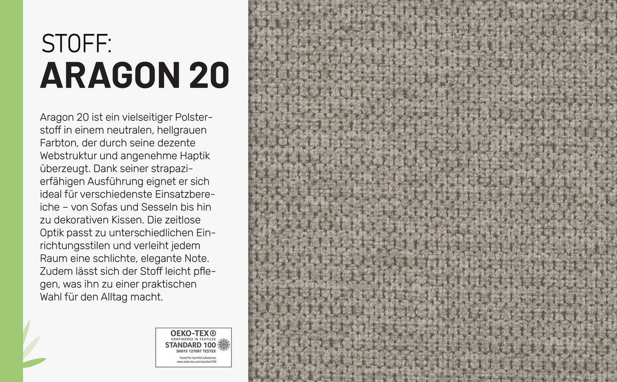 ECKSOFA Bellano Ecksofa L-Form- links oder rechts montierbar, grau - Grau, Holz (243/156cm) - Panda Möbel