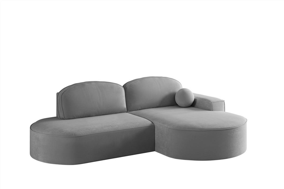 ECKSOFA Girona Mit Schlaffunktion - Dunkelgrau, Holzwerkstoff/Textil (278/179cm) - Fun Möbel