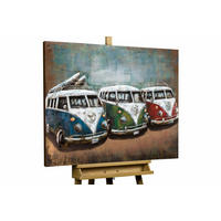 METALLBILD Braun 100/70 cm - Braun, Metall (6.2/70cm) - KUNSTLOFT
